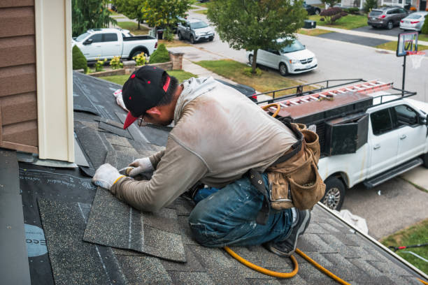 Professional Roofing technician working in Clarks Grove, MN